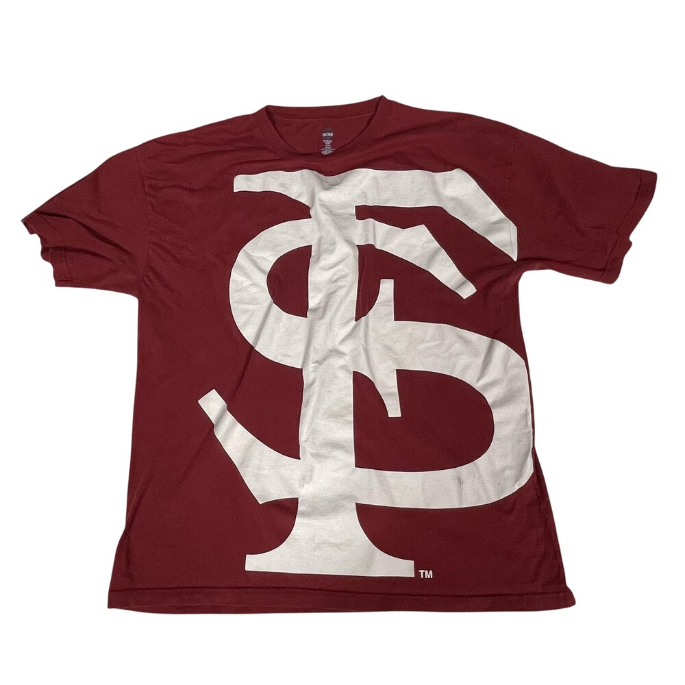 Florida State Seminoles Shirt Mens XL Red NCAA College FSU Logo Hanes Tee